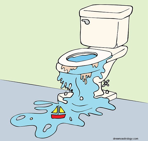 Seing poops in dream:toilet overflowing with poop