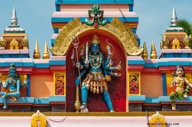 Drömmen om gudinnan Kali Betydelse:gudinnan Sarasvati i drömmen