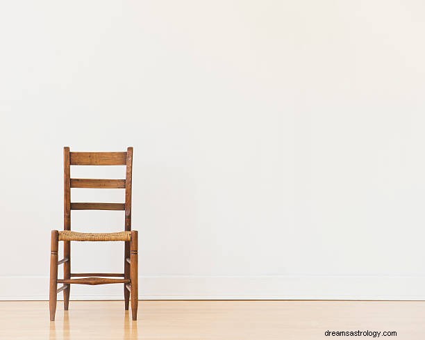 Όνειρο καρέκλας Σημασία:Καθισμένος στην επάνω καρέκλα στο όνειρο