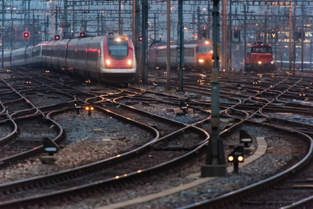 Droom over ontbrekende trein:trein zien in droom
