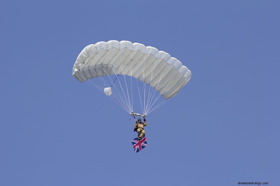 Hva vil det si å drømme om fallskjermhopping?