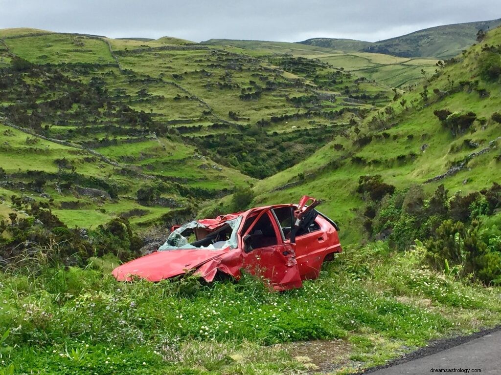 O que significa um acidente de carro em um sonho?