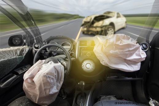 Droom over auto-ongeluk als passagier, betekenis