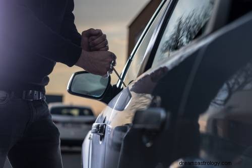 Droom over auto die wordt gestolen Betekenis