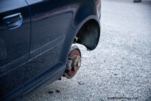 Rêve de pneus de voiture volés Signification