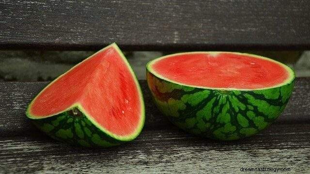 Droom over een watermeloen