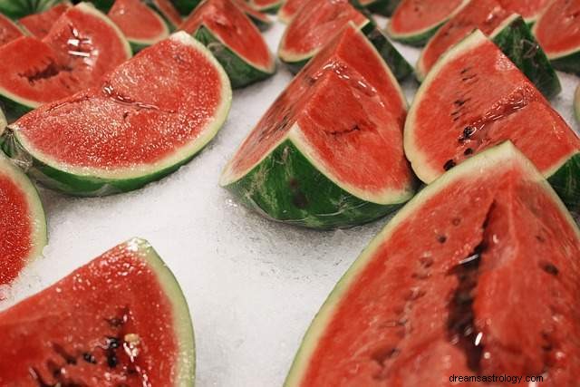 Einen Traum von einer Wassermelone haben