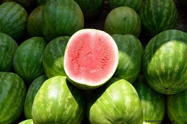 Droom over een watermeloen