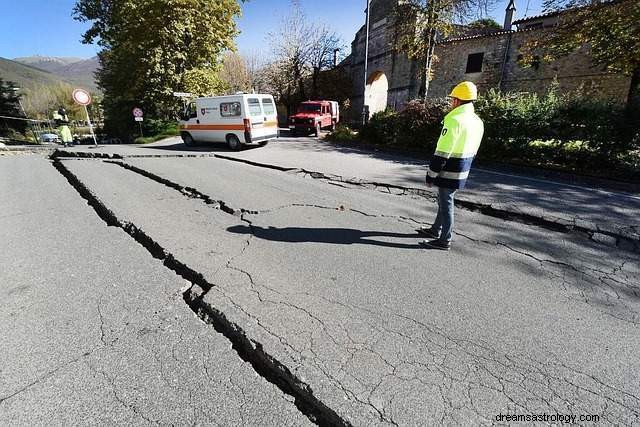 Sonhe com um terremoto