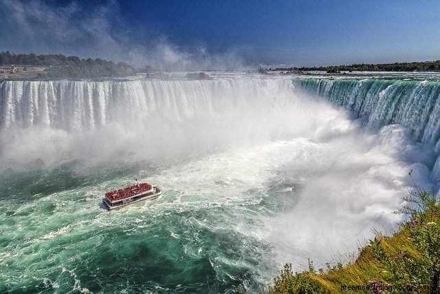 Interpretatie van een droom over een waterval