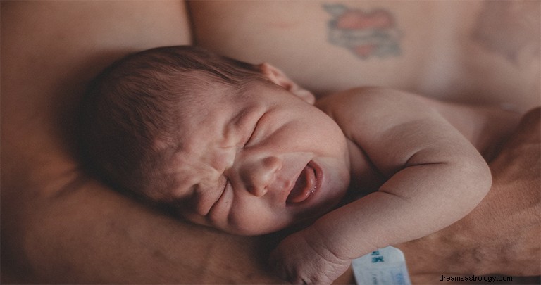 Ein weinendes Baby in einem Traum sehen