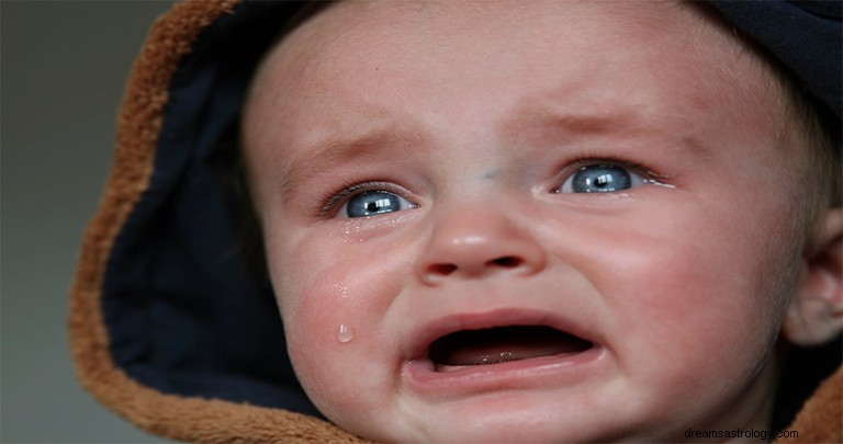 Ein weinendes Baby in einem Traum sehen