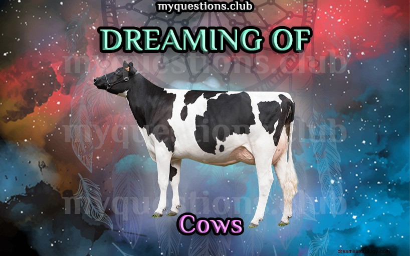 牛の夢を見る