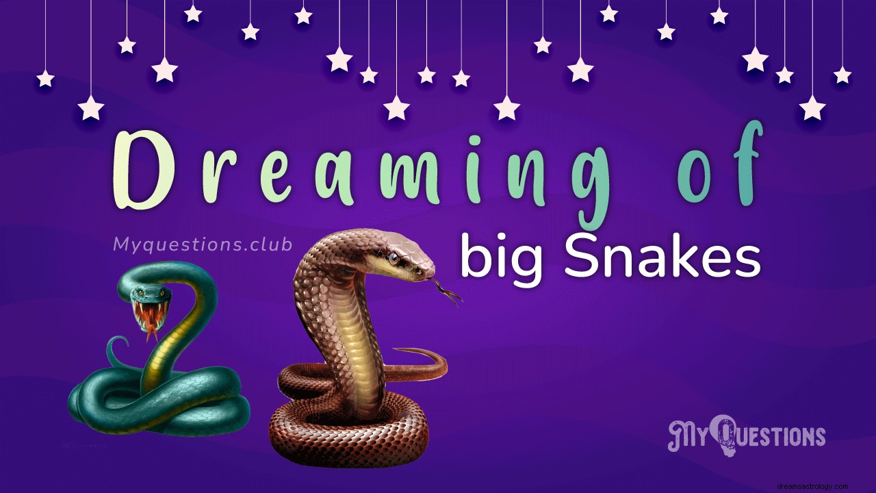 大蛇の夢を見る
