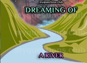 川の夢を見る