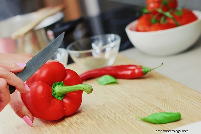 Drömma om röd paprika