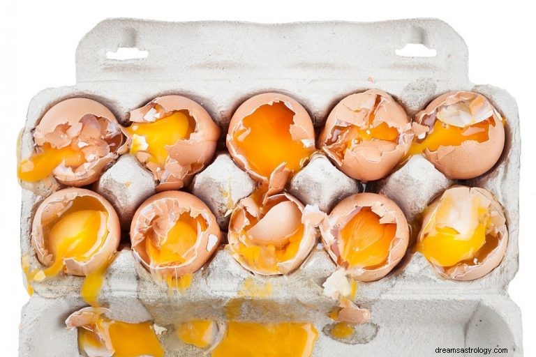 Krossade ägg – drömmening och symbolik