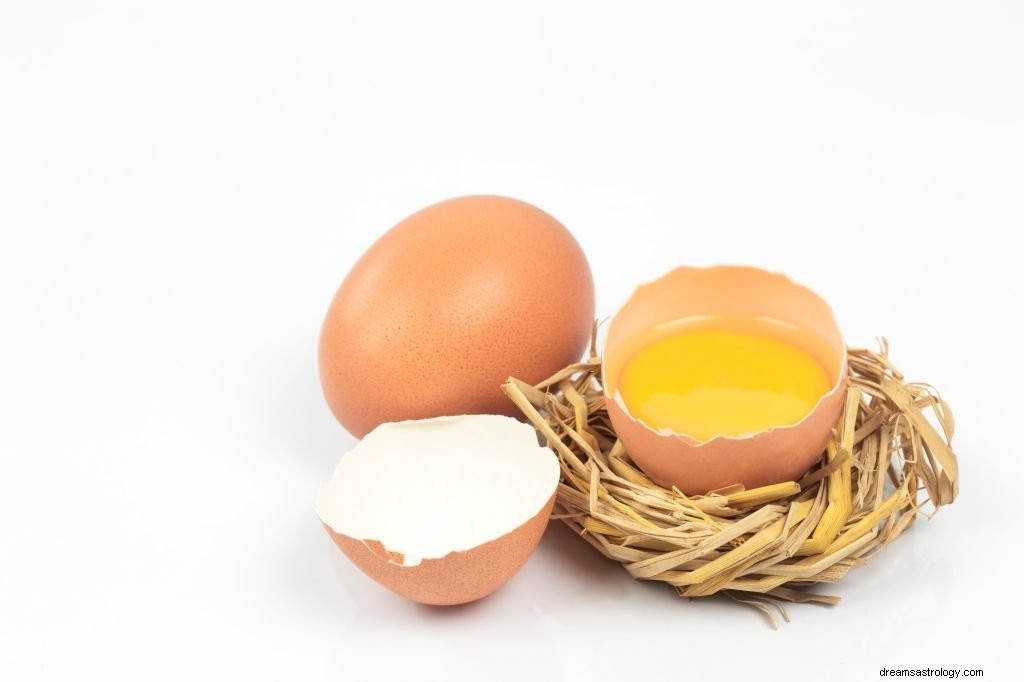 壊れた卵 – 夢の意味と象徴